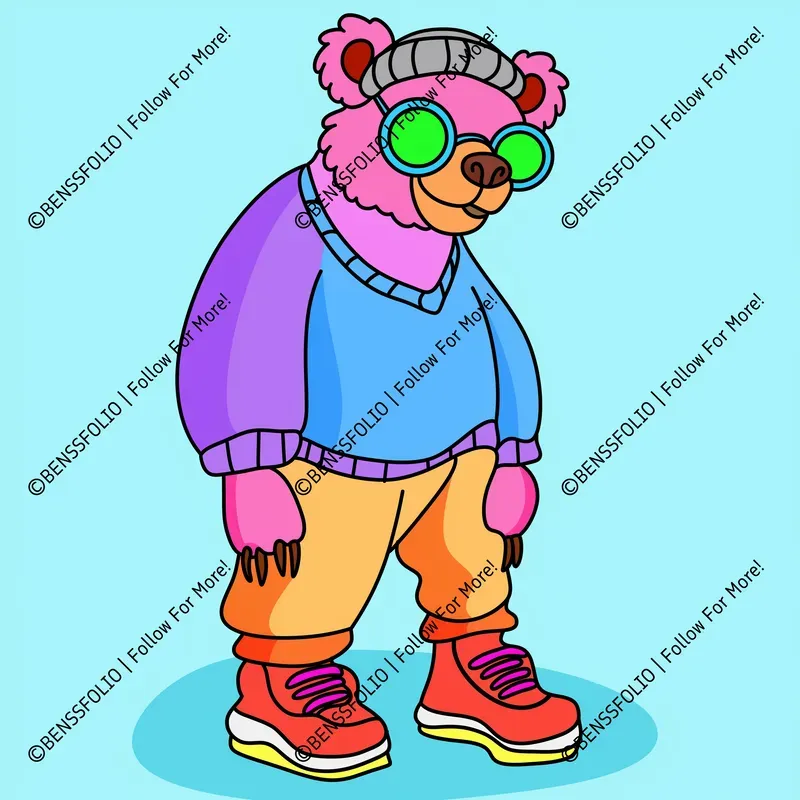 Vibrant Cartoon Animals Illustrations