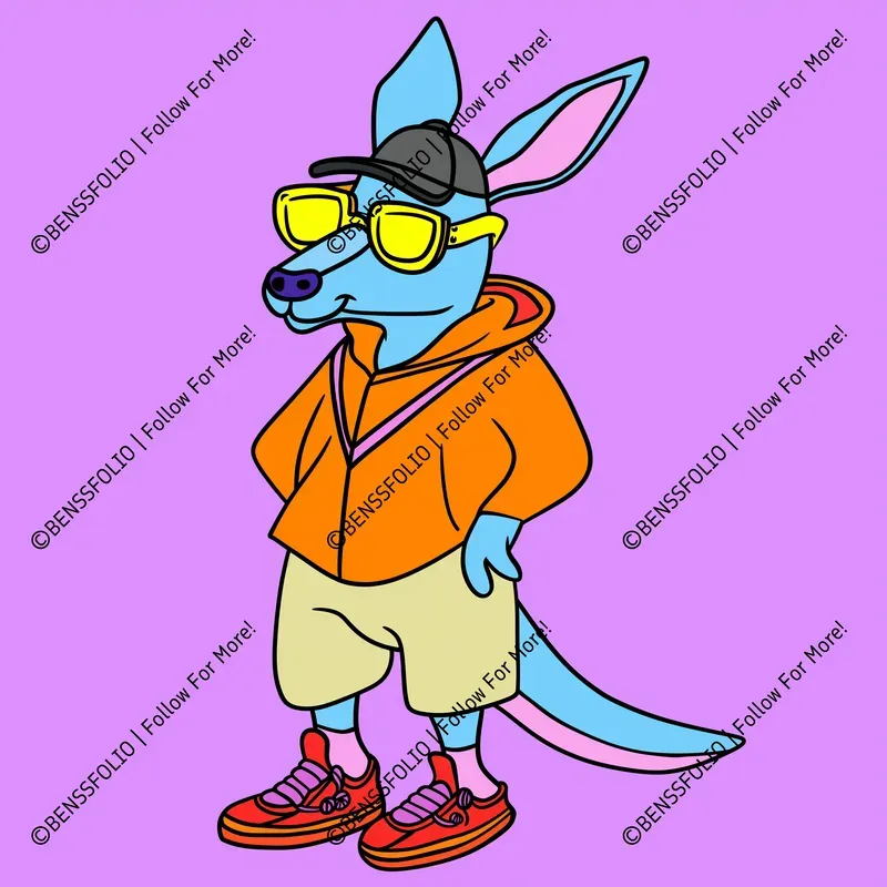 Vibrant Cartoon Animals Illustrations