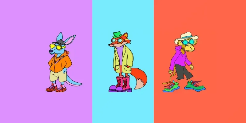 Vibrant Cartoon Animals Illustrations generated by undefined