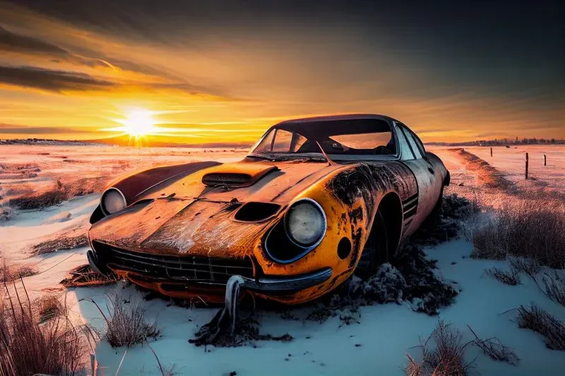 High Dynamic Range Old Cars