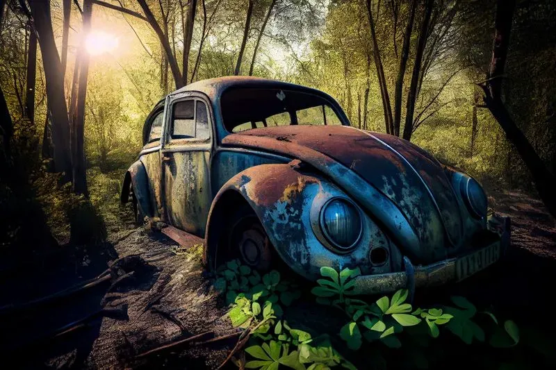 High Dynamic Range Old Cars