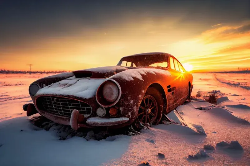 High Dynamic Range Old Cars