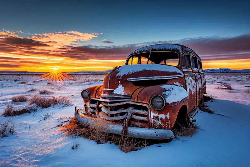 High Dynamic Range Old Cars
