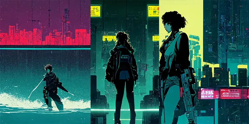 Graphic Novel - Cyberpunk Theme generated by undefined