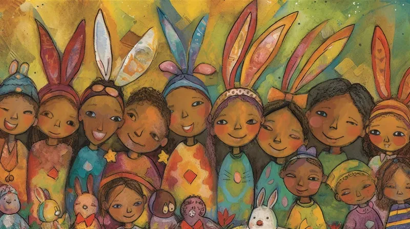 Vibrant Festive Easter Holiday Scenes