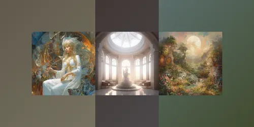 Heavenly Beings And Illustrations generated by midjourney