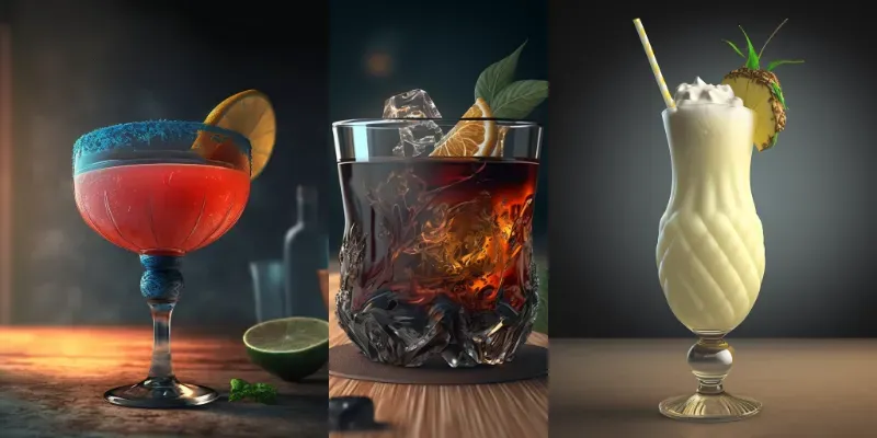 Cocktails Pictures generated by undefined
