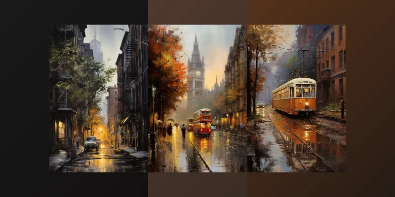Acrylic City Streets generated by undefined