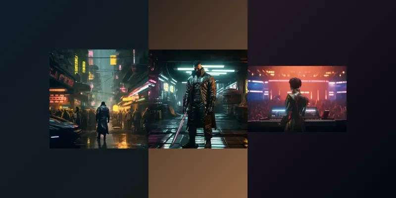 Cyberpunk 2077 Blade Runner Images Midjourney Prompt