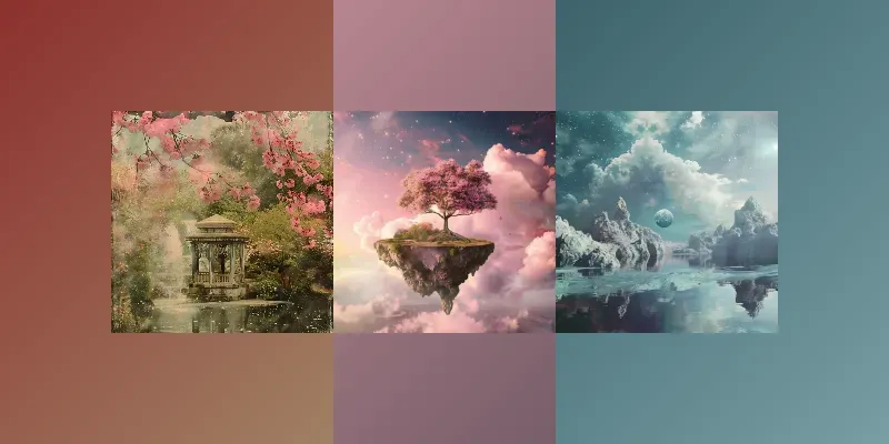 Cinematic Fantasy Book Cover Landscapes generated by undefined
