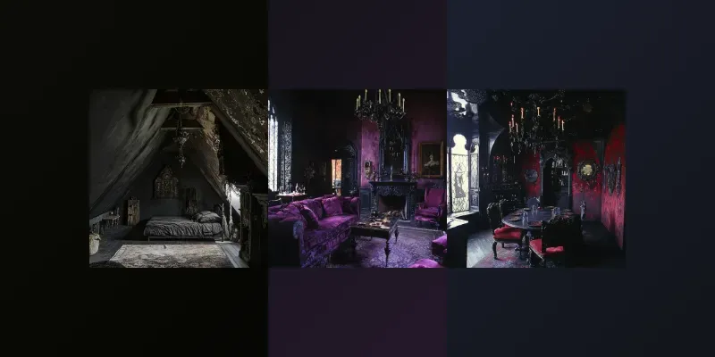 Gothic Interiors By Tim Burton generated by undefined