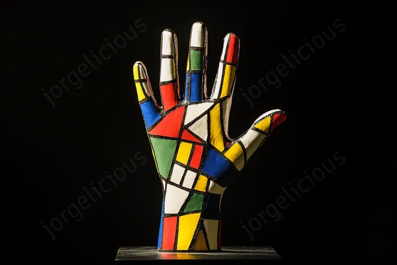 Picasso And Mondrian Fusion Sculptures