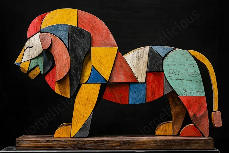 Picasso And Mondrian Fusion Sculptures