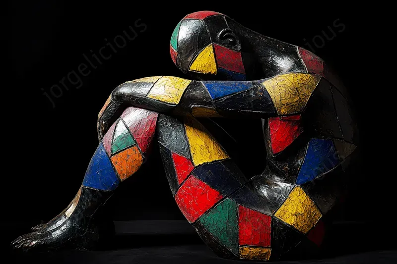 Picasso And Mondrian Fusion Sculptures