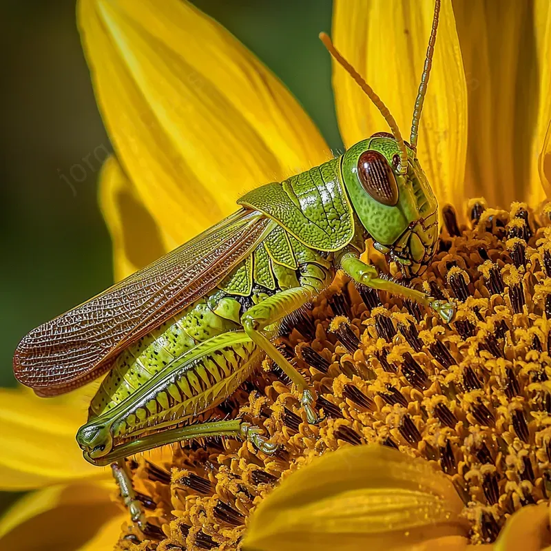 Exotic Insects On Blooms