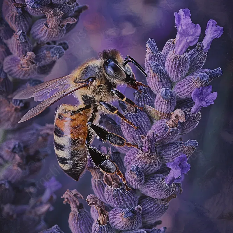 Exotic Insects On Blooms