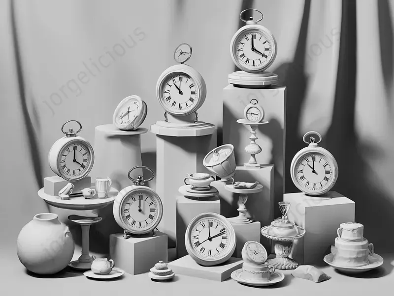Escher-inspired Surreal Still Lifes