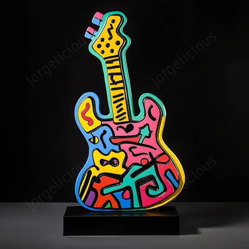 Energetic Sculptures In Haring Style