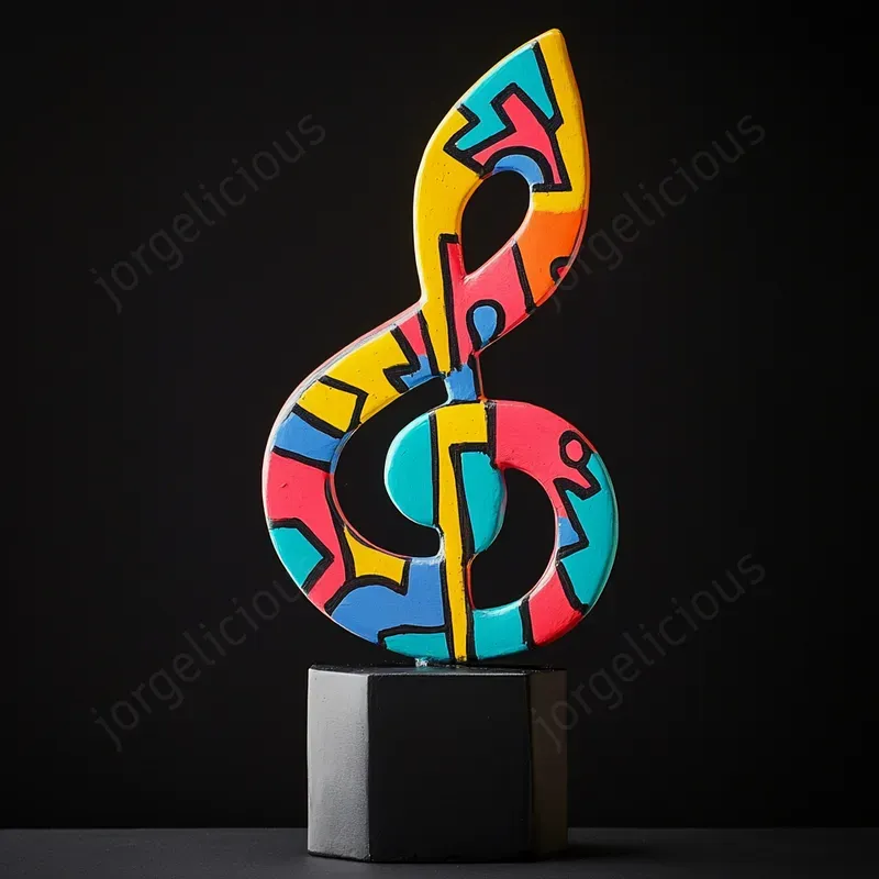 Energetic Sculptures In Haring Style