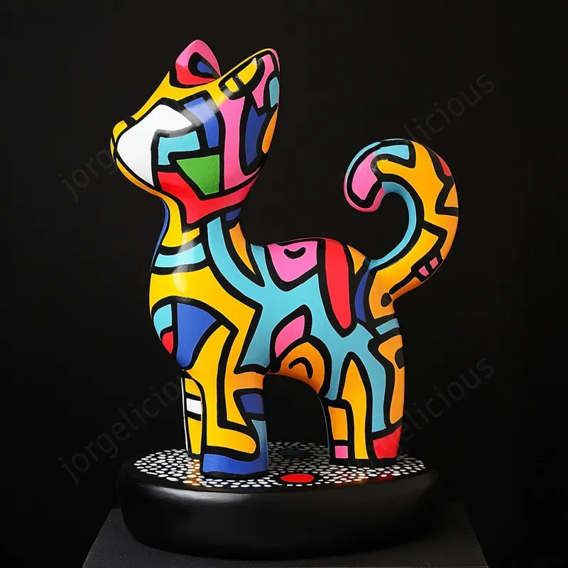 Energetic Sculptures In Haring Style