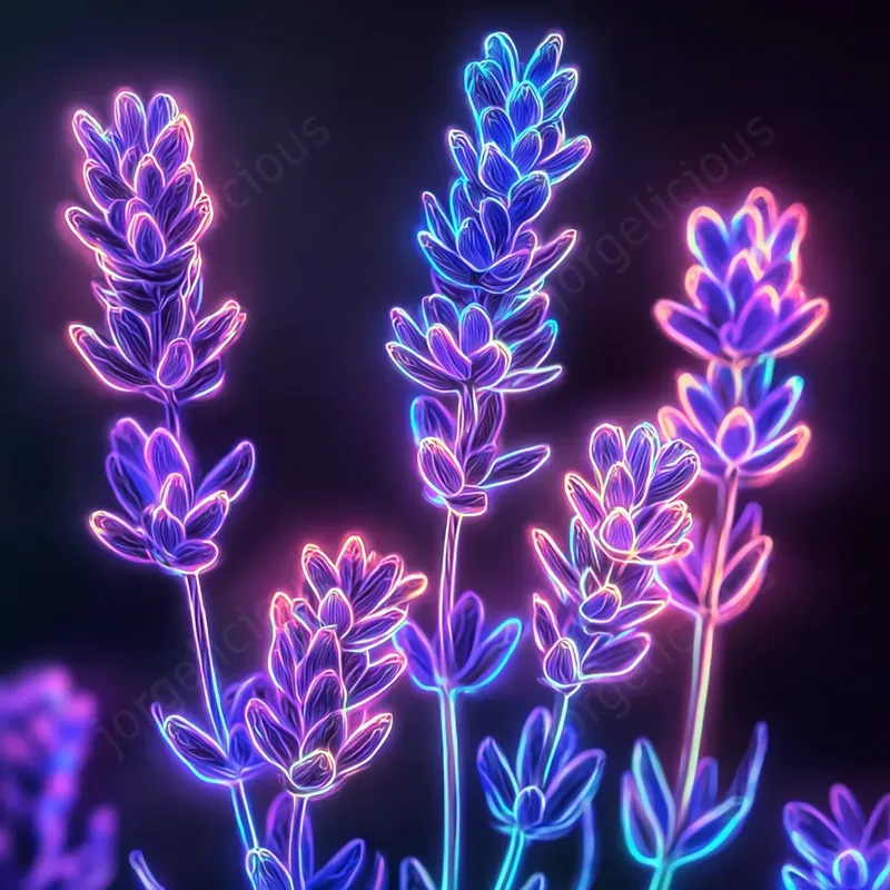 Floral Neon Radiances