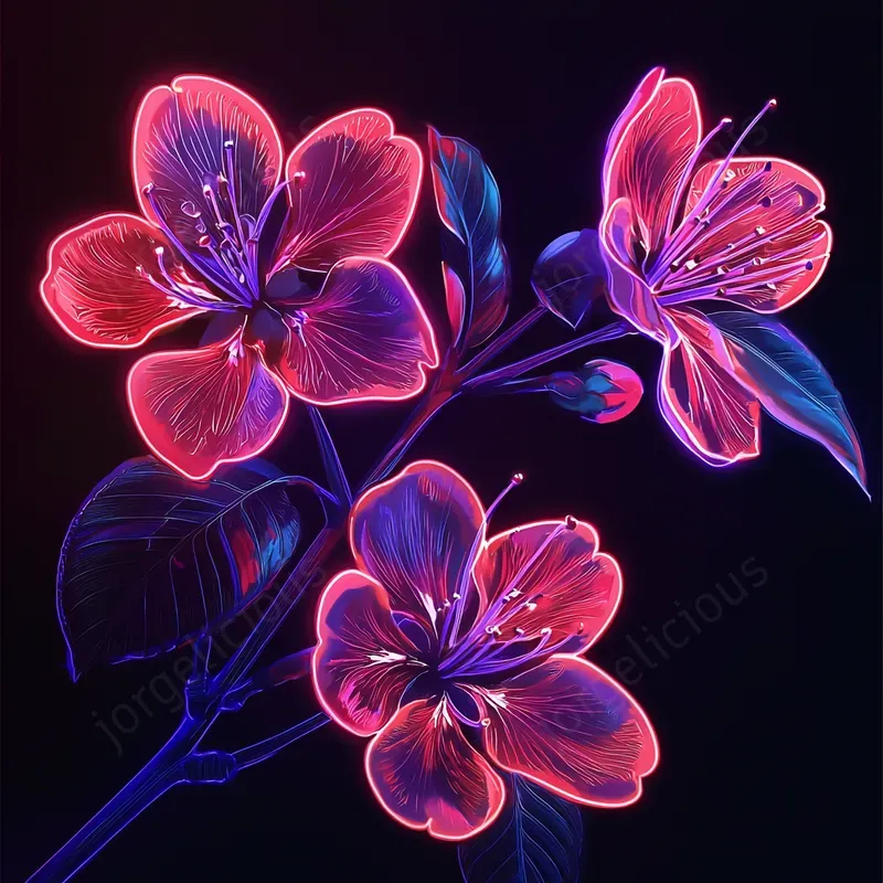 Floral Neon Radiances