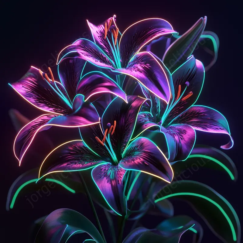 Floral Neon Radiances