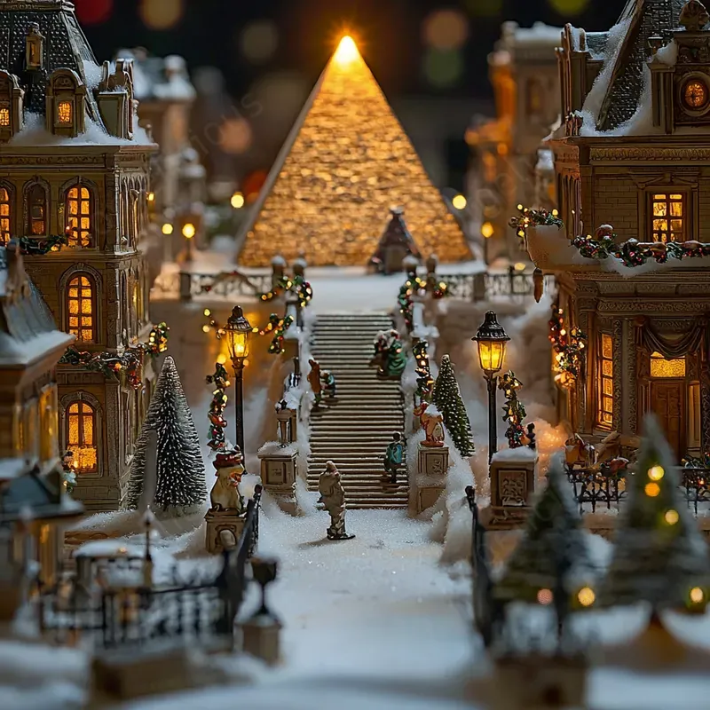 Christmas Landmarks In Miniature