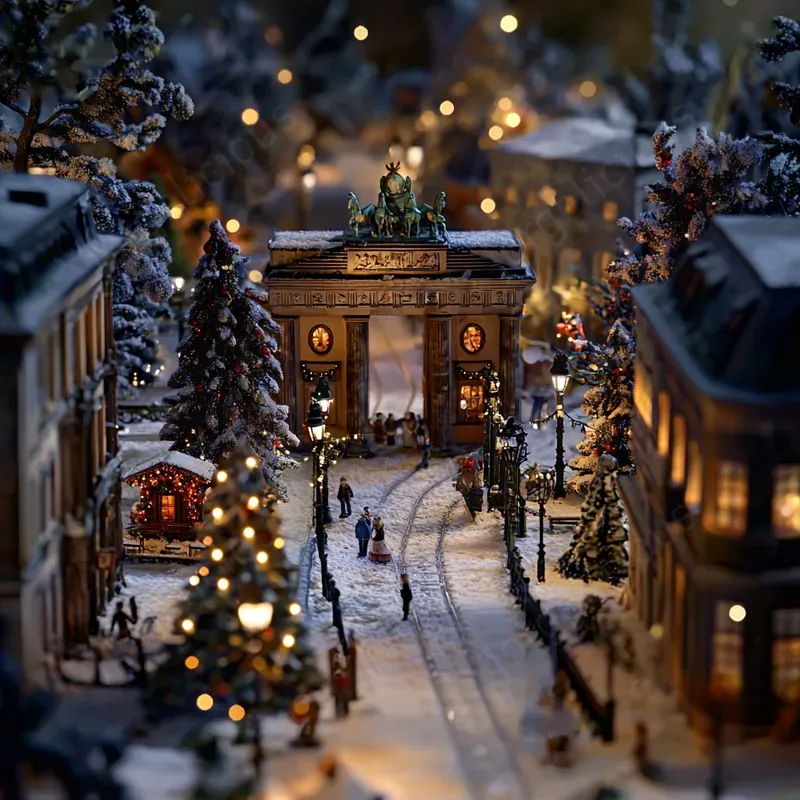 Christmas Landmarks In Miniature