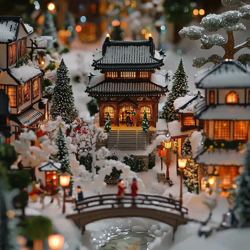 Christmas Landmarks In Miniature