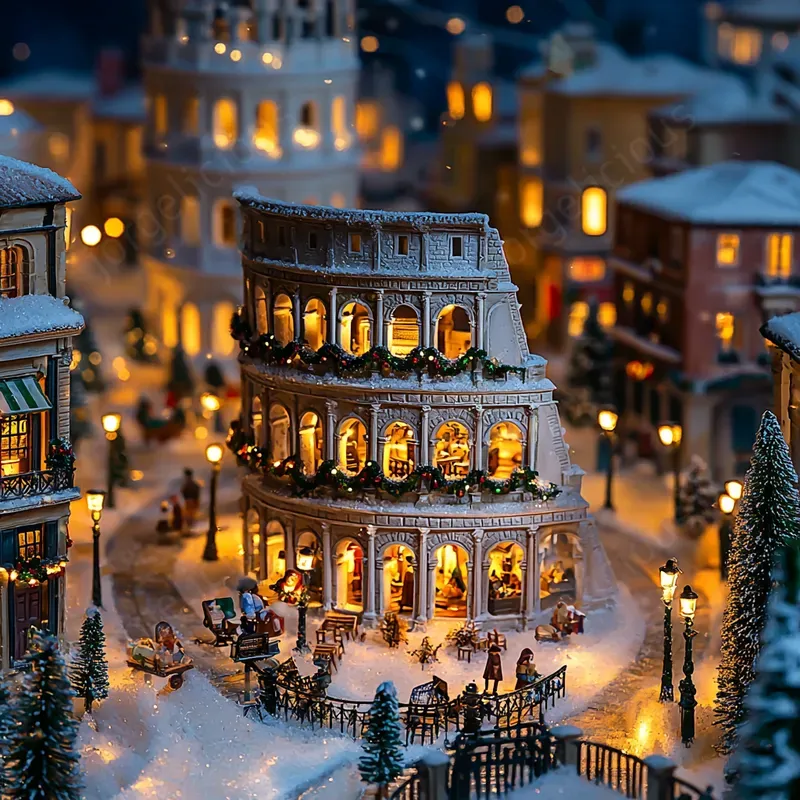 Christmas Landmarks In Miniature
