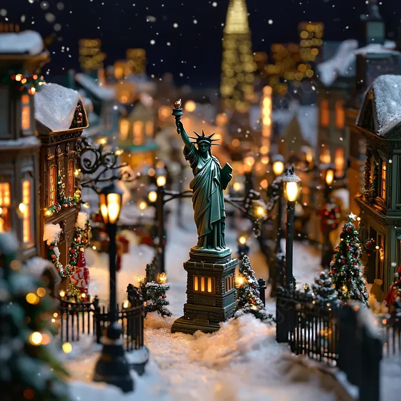 Christmas Landmarks In Miniature