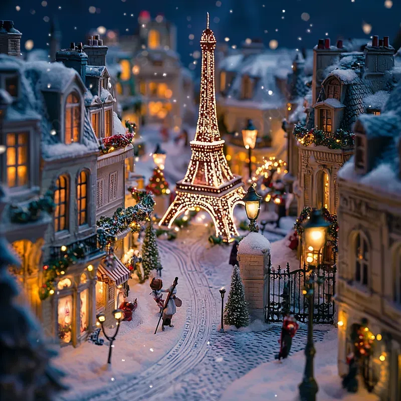 Christmas Landmarks In Miniature