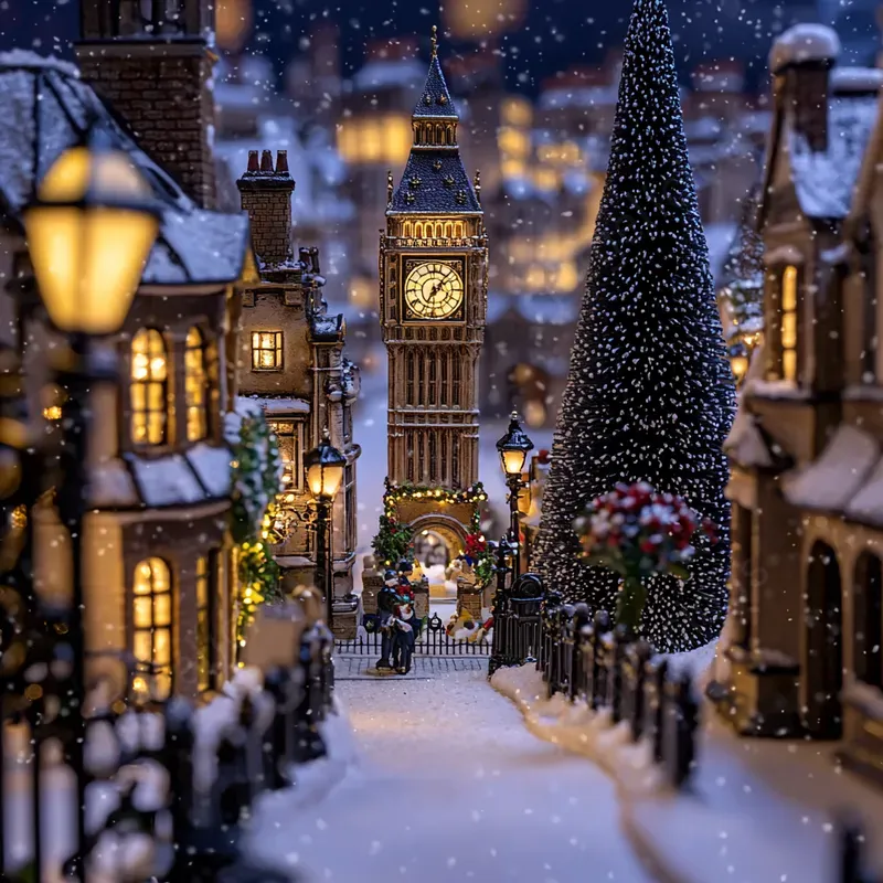 Christmas Landmarks In Miniature