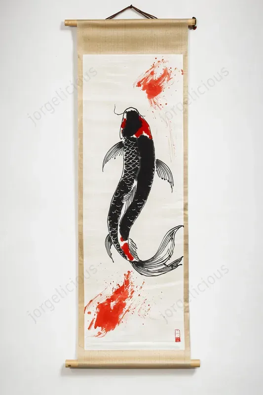Minimalist Japanese Scroll Art
