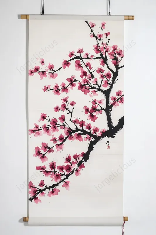 Minimalist Japanese Scroll Art