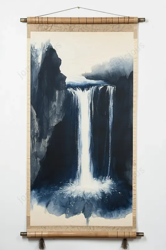 Minimalist Japanese Scroll Art