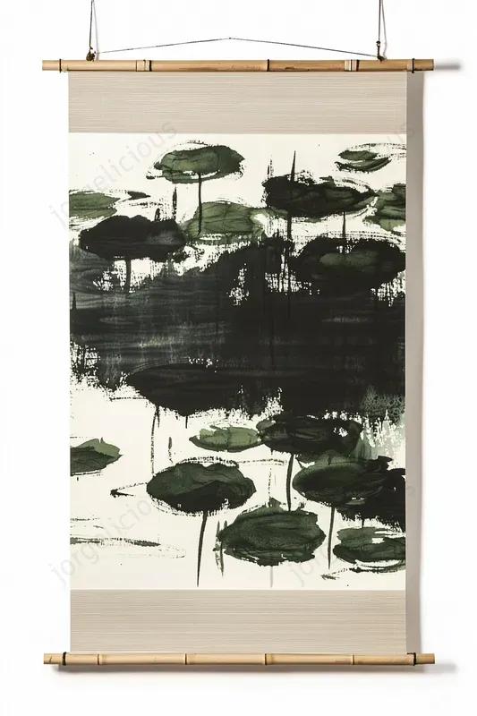 Minimalist Japanese Scroll Art