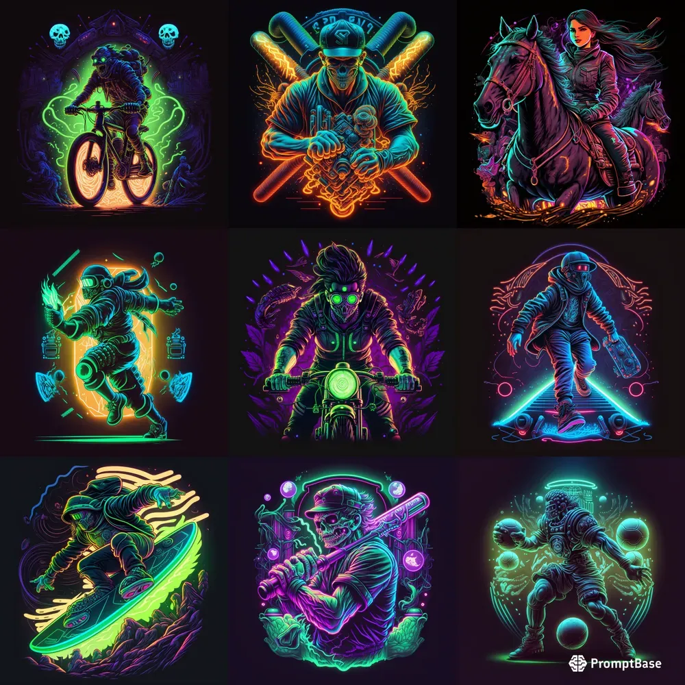 Neon Tshirt Graphics