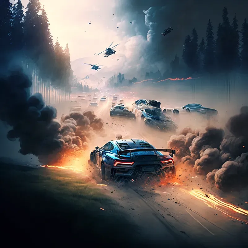 Racing Vehicles Game Art