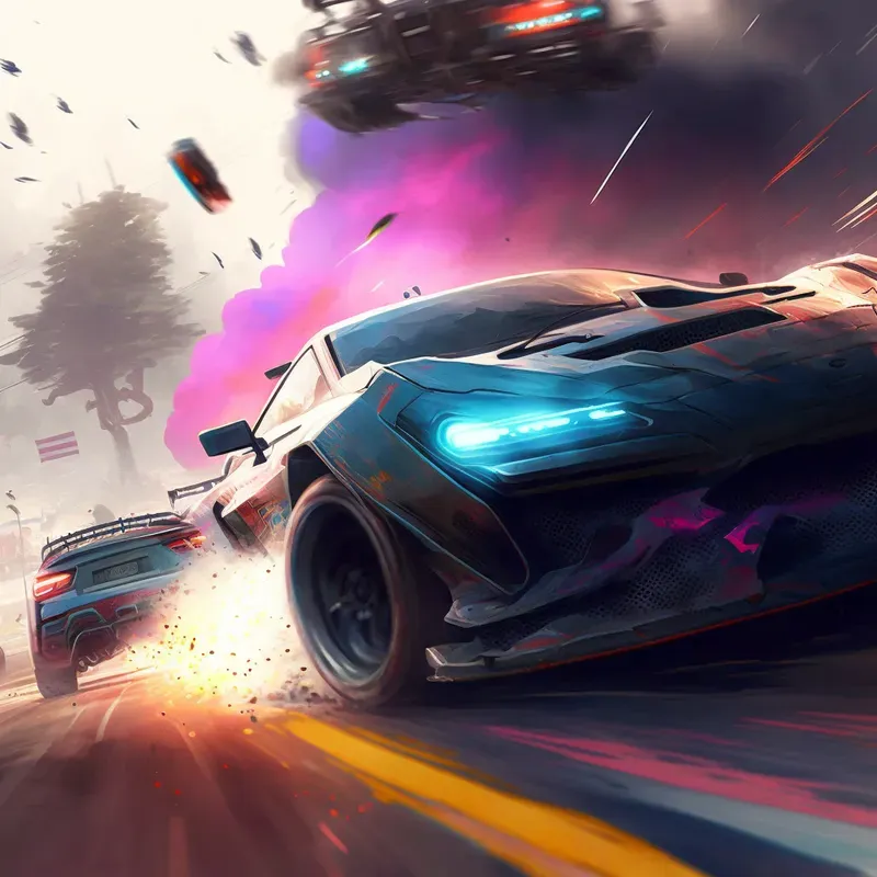 Racing Vehicles Game Art
