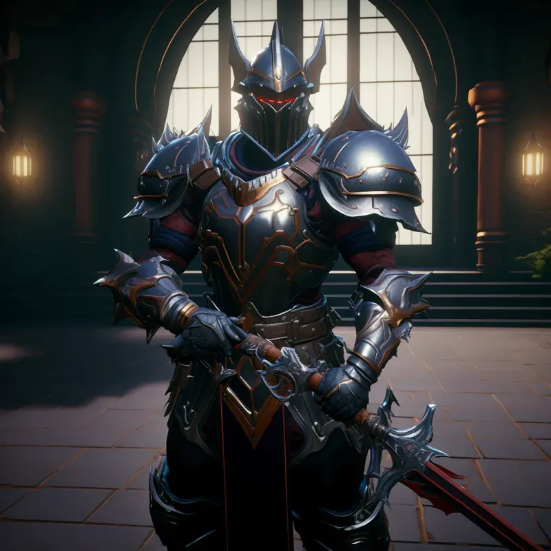 Armored Characters With Weapons