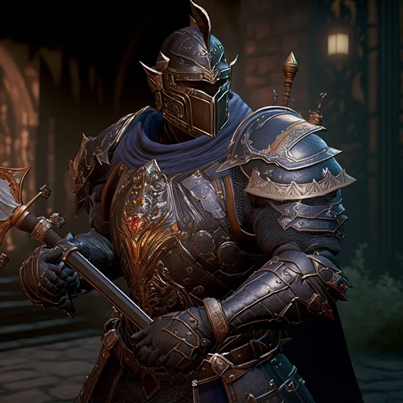 Armored Characters With Weapons