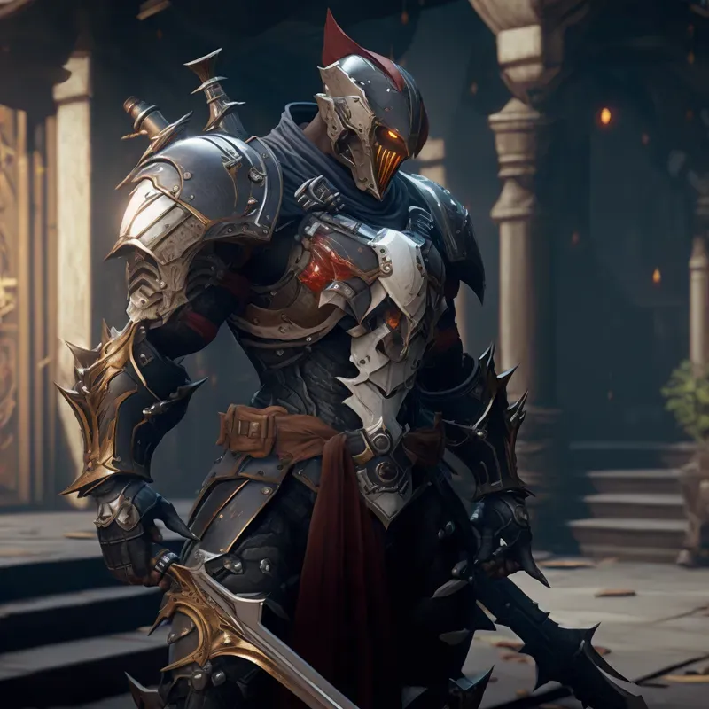 Armored Characters With Weapons