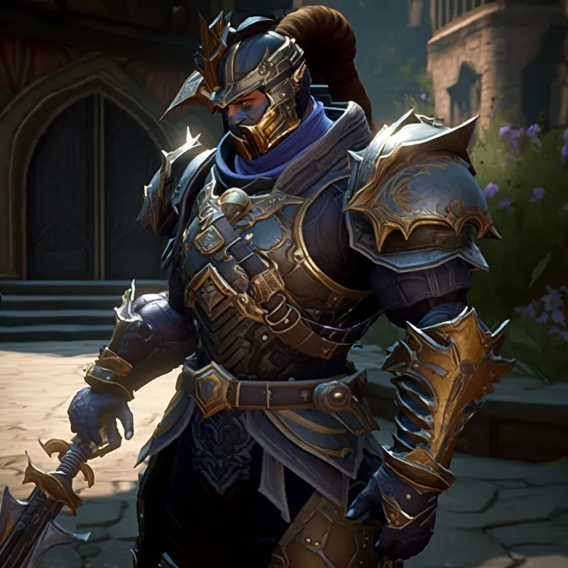 Armored Characters With Weapons