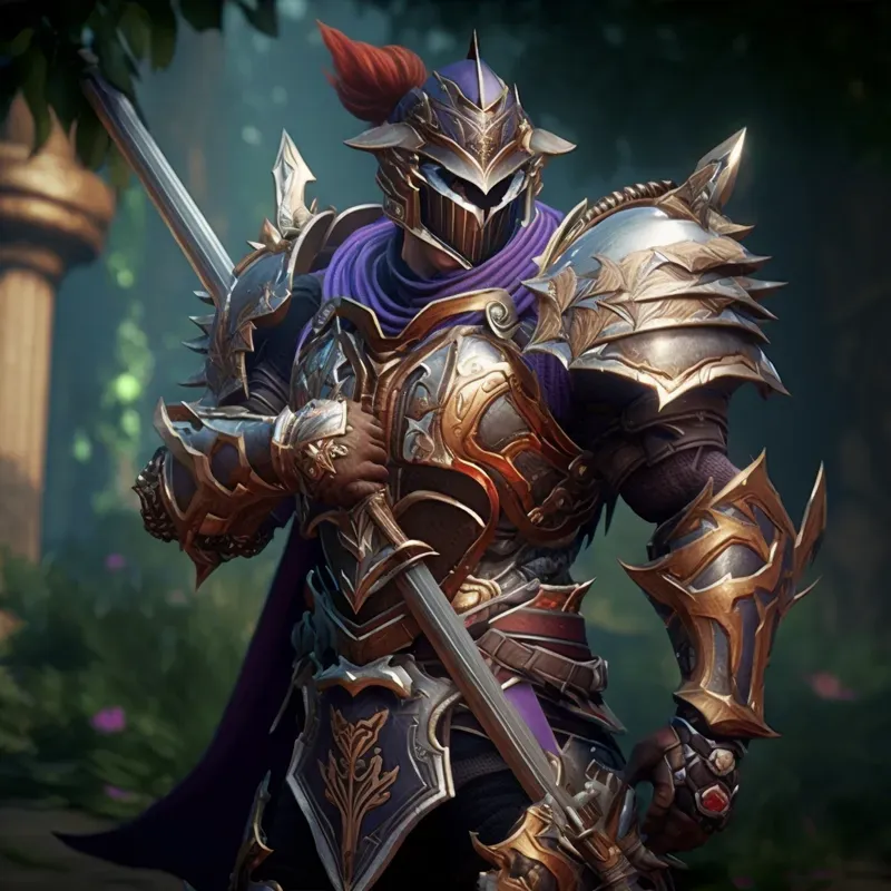 Armored Characters With Weapons