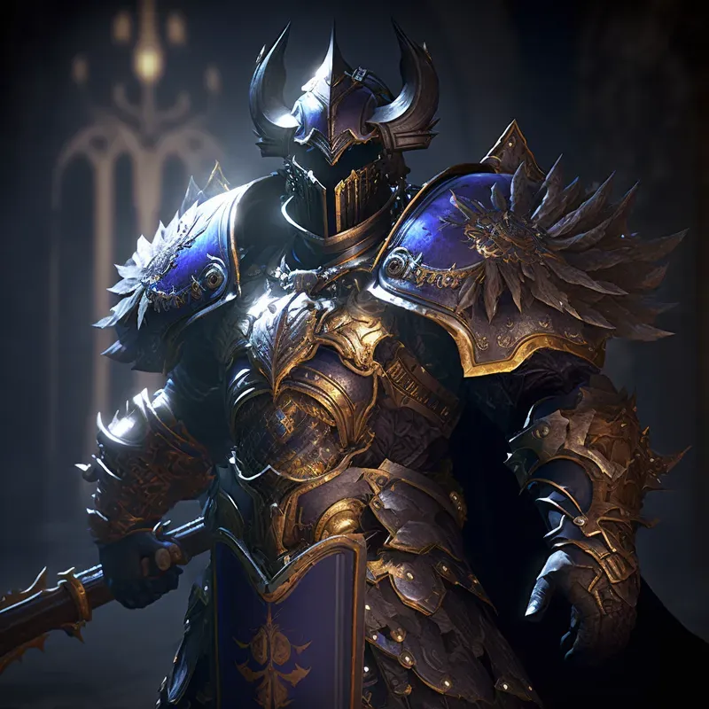 Armored Characters With Weapons
