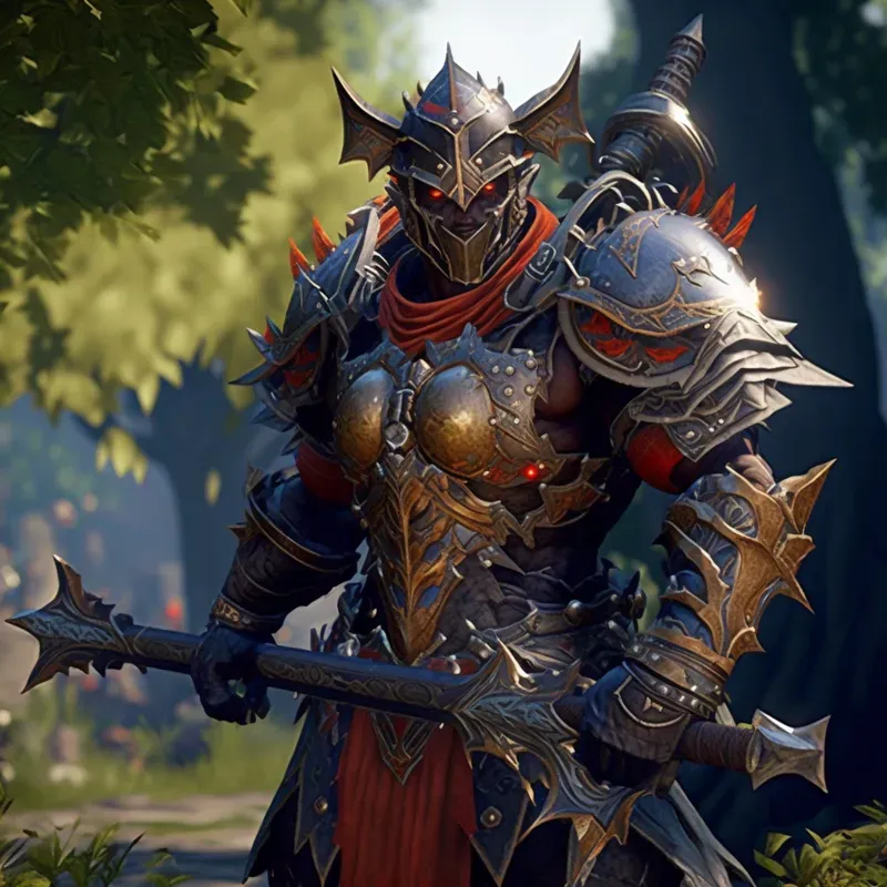 Armored Characters With Weapons