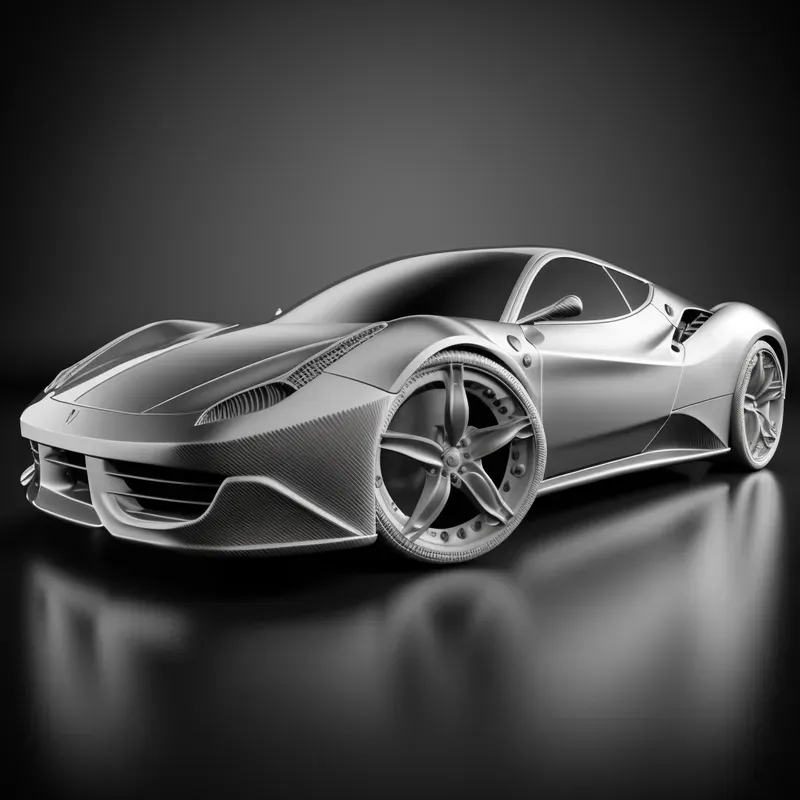 3D Render Sports Cars