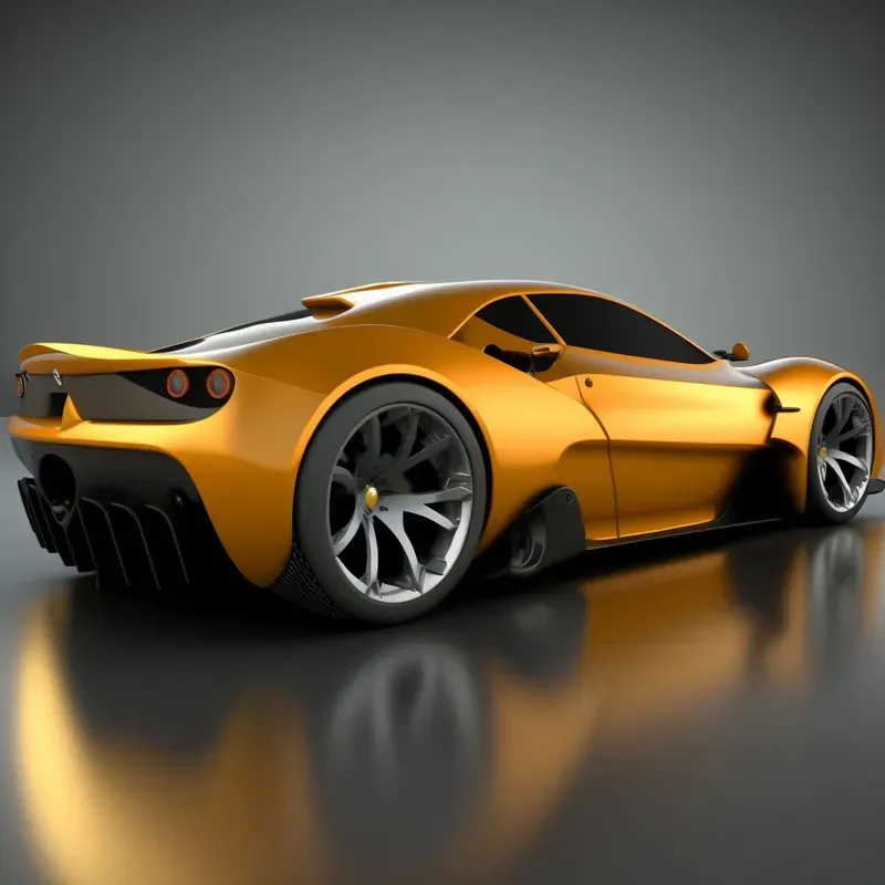 3D Render Sports Cars